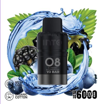 pod flavor​:INTO V2 (Compatible IGET Bar Plus) Blueberry Blackberry Ice - LocalCigSupplies Australia