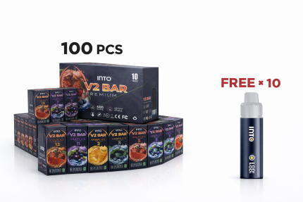 REFILLABLE VAPE:INTO V2 BAR POD(iget bar plus refill​) 100 Packs Wholesale Bundle (With 10 Free Devices) - LocalCigSupplies Australia